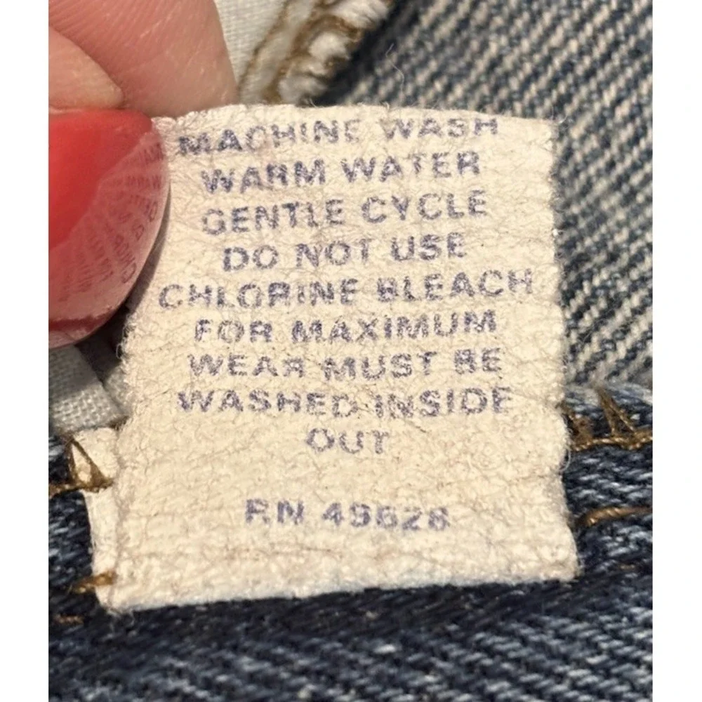 ZENA 30x28.5  13 High Waisted Mom Jeans Cotton Relaxed Tapered Leg 80s Retro - Picture 5 of 10